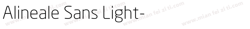 Alineale Sans Light字体转换